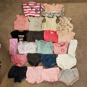 Lot of baby girl 18 month summer clothes